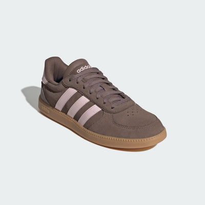 Adidas Women's Breaknet Sleek Sandstone/Gum Sneaker Shoes
