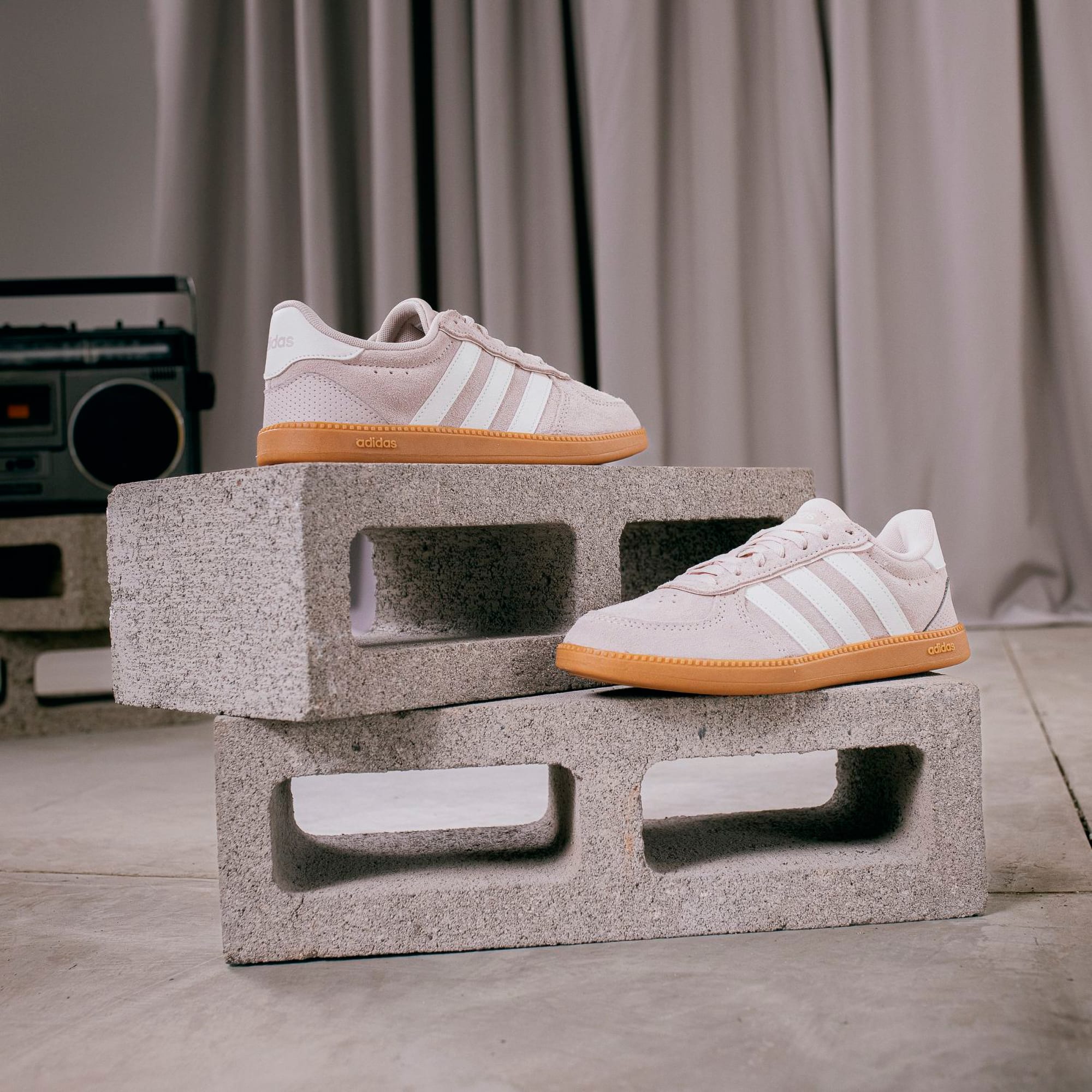 Adidas Women's Breaknet Sleek Putty Sneakers Shoes