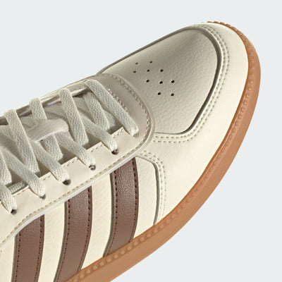 ADIDAS WOMEN'S BREAKNET SLEEK CREAM WHITE/BROWN SNEAKER SHOES