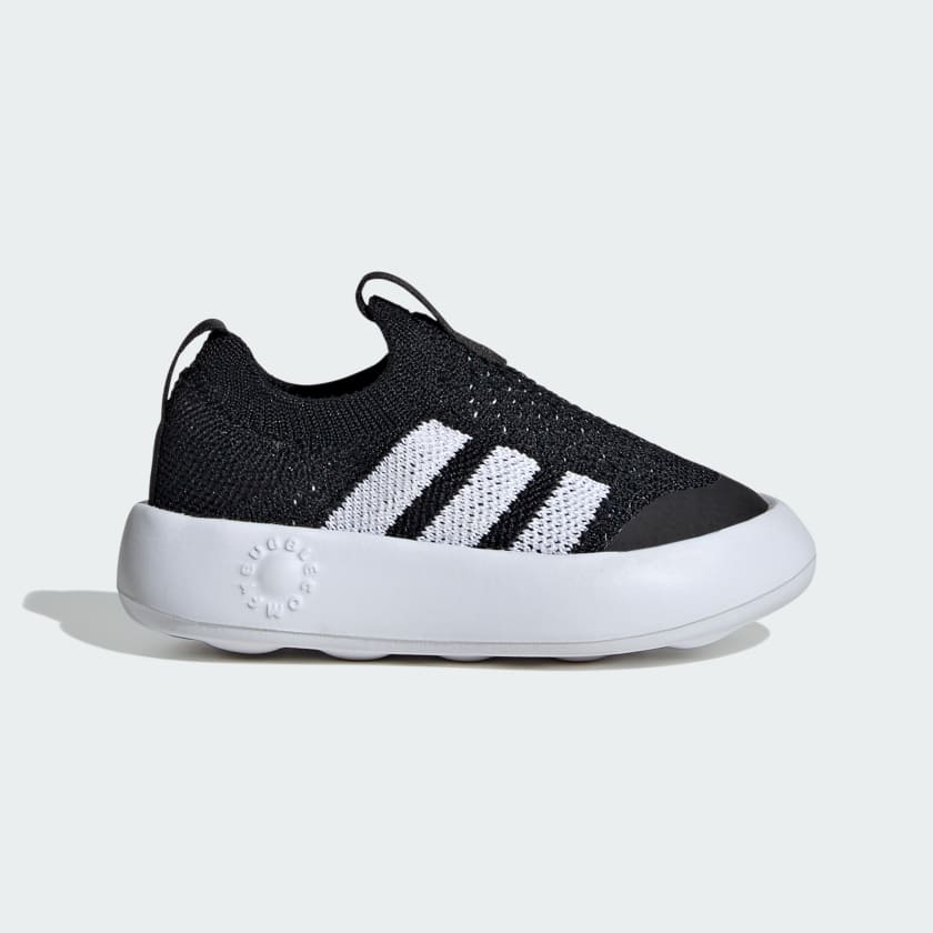 Adidas Kid's Bubble Comfy Black/White Sneaker Shoes
