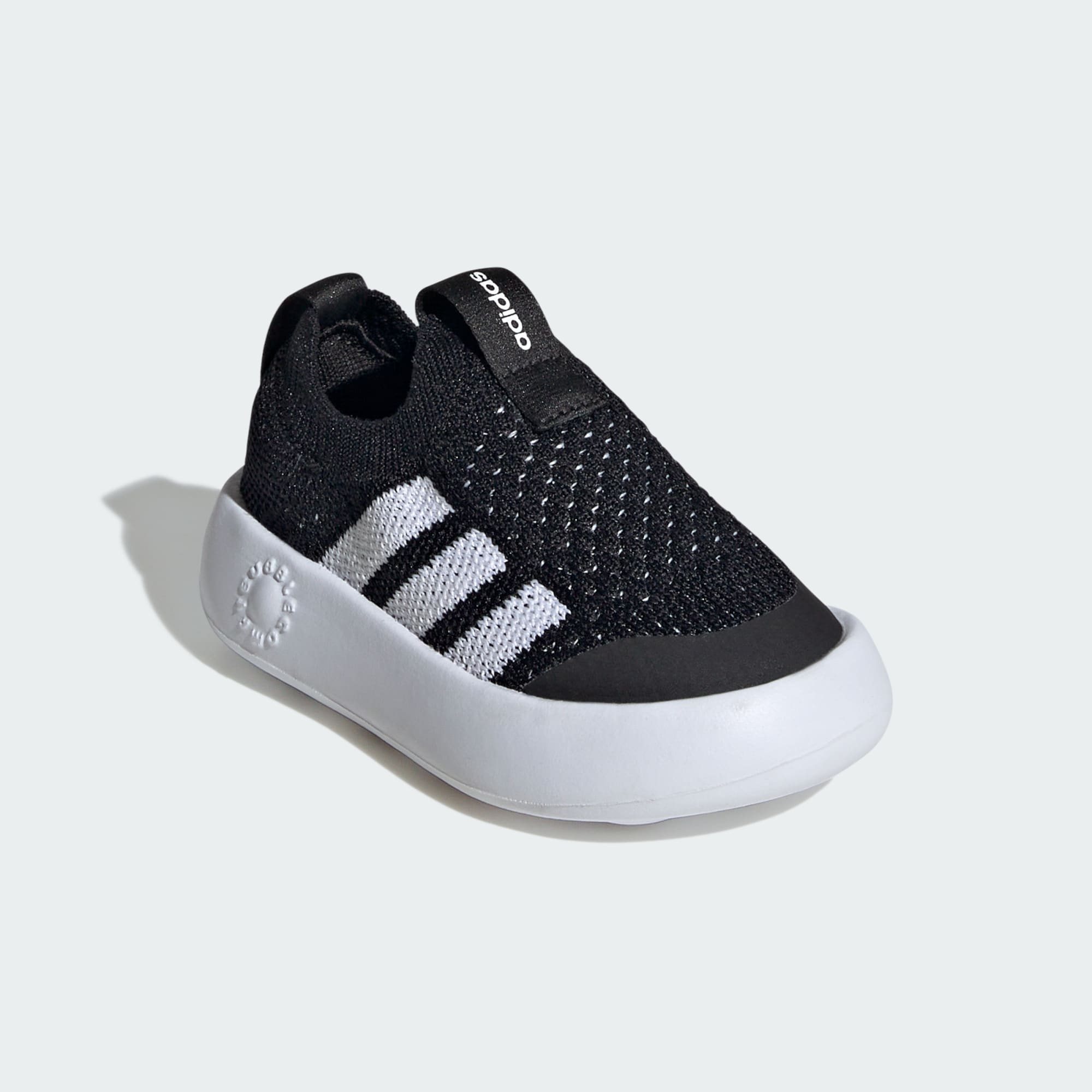 Adidas Kid's Bubble Comfy Black/White Sneaker Shoes