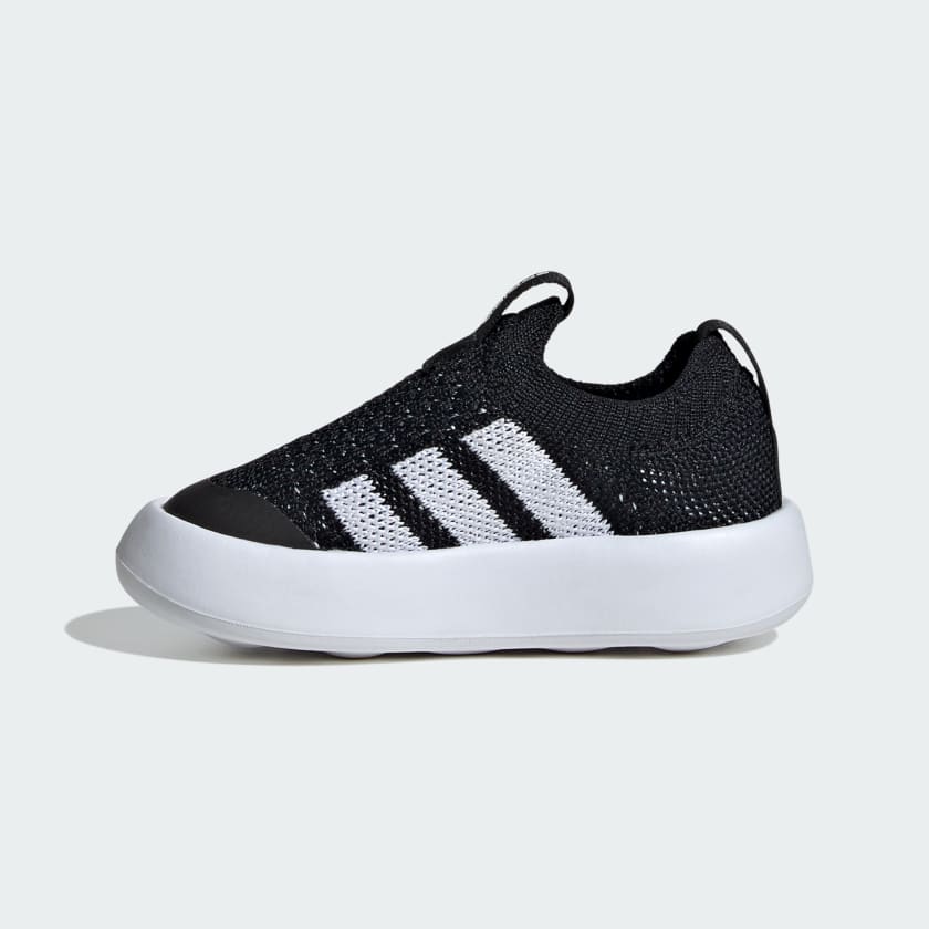 Adidas Kid's Bubble Comfy Black/White Sneaker Shoes