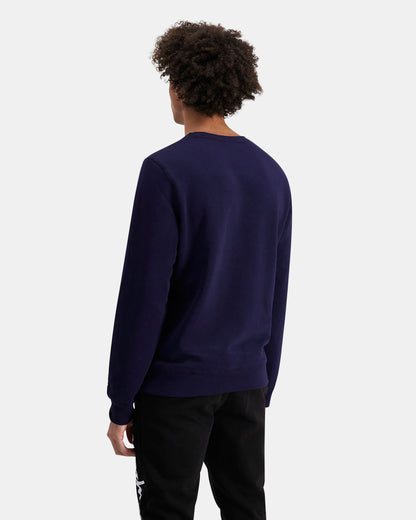 Champion Men's Script Navy Crew Sweatshirt