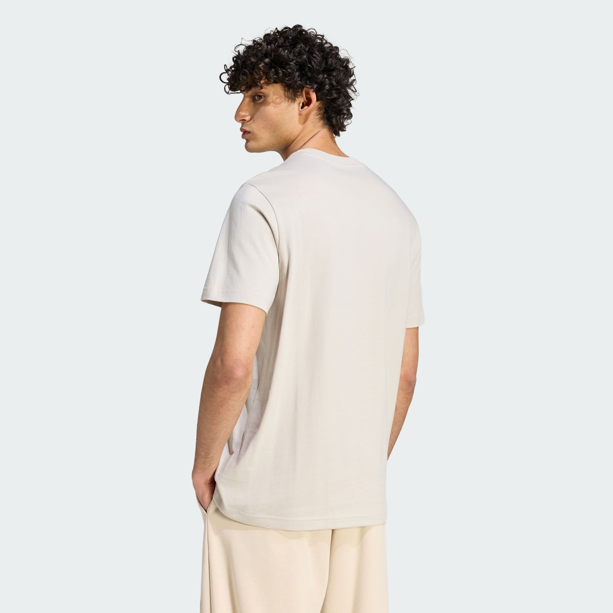 ADIDAS COLLEGIATE LINEAGE GRAPHIC BEIGE TEE