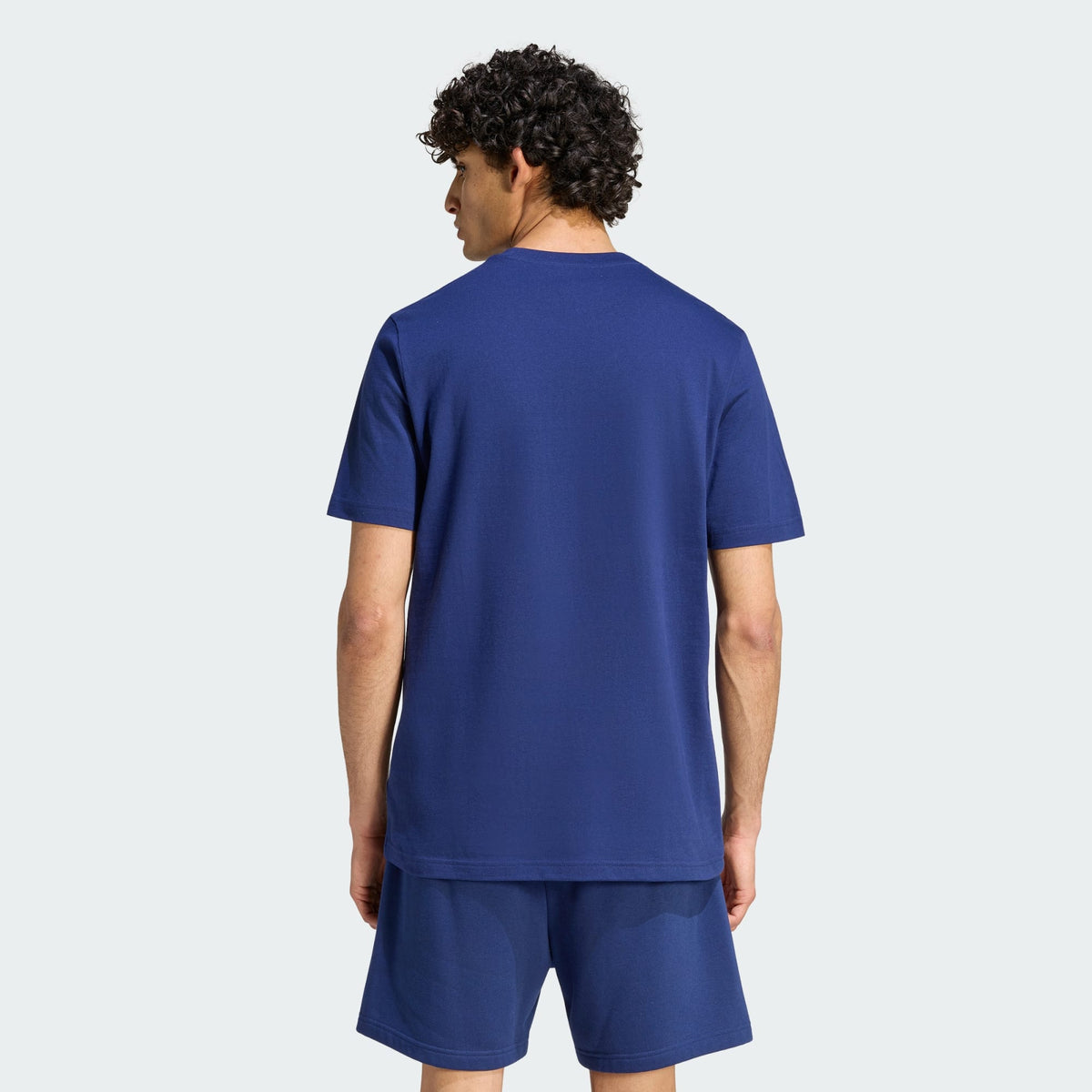 ADIDAS MEN'S COLLEGIATE LINEAGE GRAPHIC DARK BLUE TEE