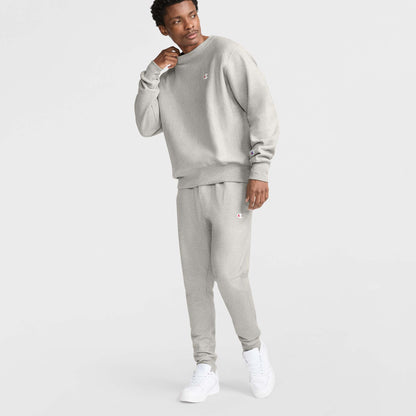 CHAMPION UNISEX RESERVE WEAVE GREY CREW SWEATSHIRT