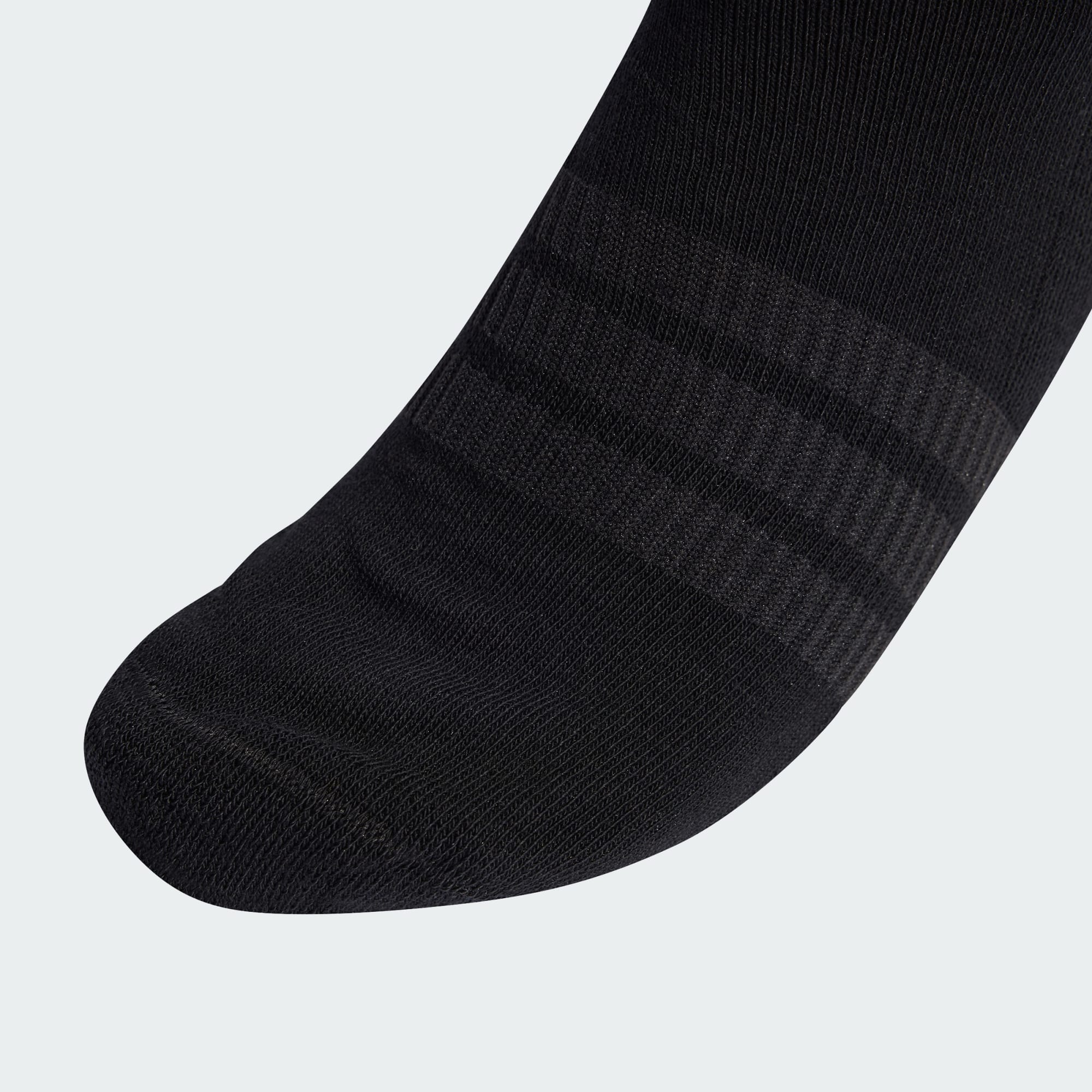 Adidas Unisex Cushioned Sportswear Crew 3 Pairs Black Socks