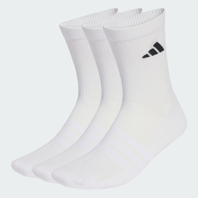 Adidas Unisex Cushioned Sportswear Crew 3 Pair White Socks