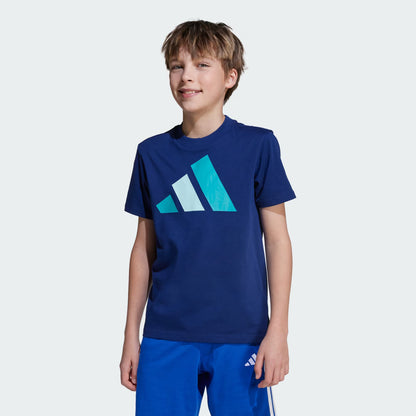 Adidas Kid's Big Logo Navy Tee