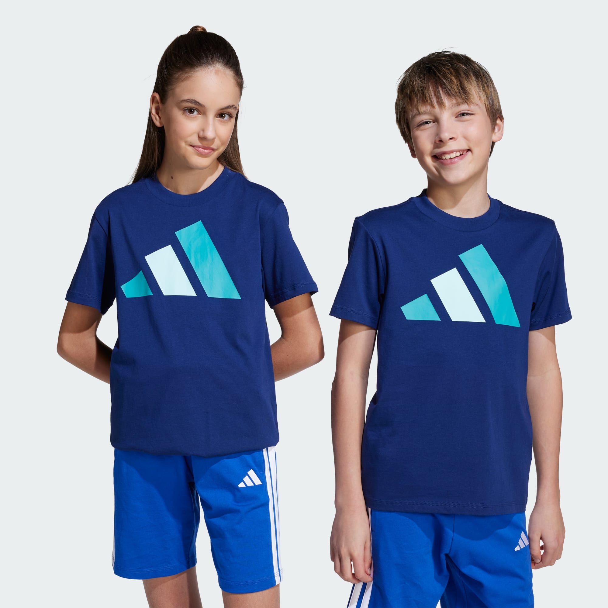 Adidas Kid's Big Logo Navy Tee
