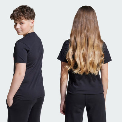 Adidas Kid's Big Logo Black/Red Tee