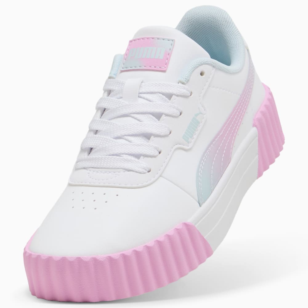 PUMA KID'S CARINA 3.0 FADED GLOW SNEAKERS GS WHITE/MAUVE SNEAKER SHOES