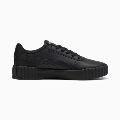 Puma Women's Carina 3.0 Triple Black Sneaker Shoes