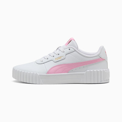 PUMA WOMEN'S CARINA 3.0 WHITE/PINK SNEAKER SHOES