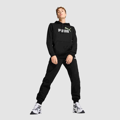 Puma Men's Essentials Big Logo Fleece Black Hoodie