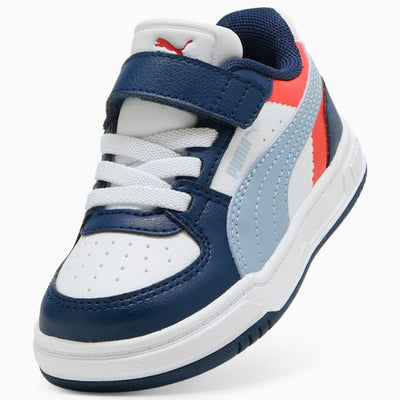 PUMA KID'S CAVEN 3.0 BLOCK BLUE/WHITE/RED SNEAKER SHOES