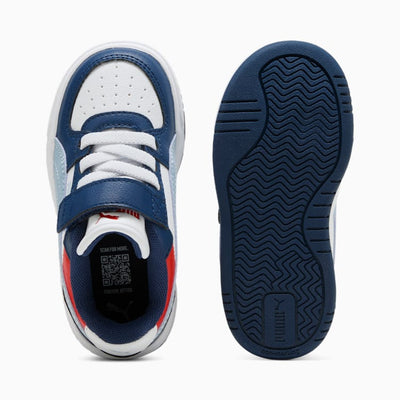 PUMA KID'S CAVEN 3.0 BLOCK BLUE/WHITE/RED SNEAKER SHOES