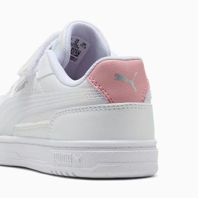 Puma Kid's Caven Iii Holo 2.0 Hook N' Loop White/Rose Sneaker Shoes