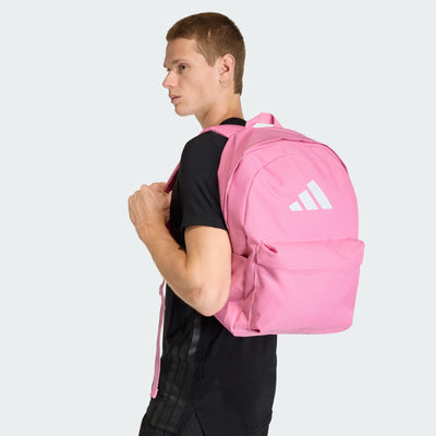 Adidas Classic 3 Bars Logo Pink Backpack