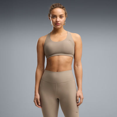 PUMA WOMEN'S CLOUDSPUN ULTRA SOFT MOUSE GREY BRA