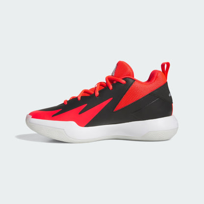 Adidas Kid's Cross Em Up Black/Red Basketball Shoes