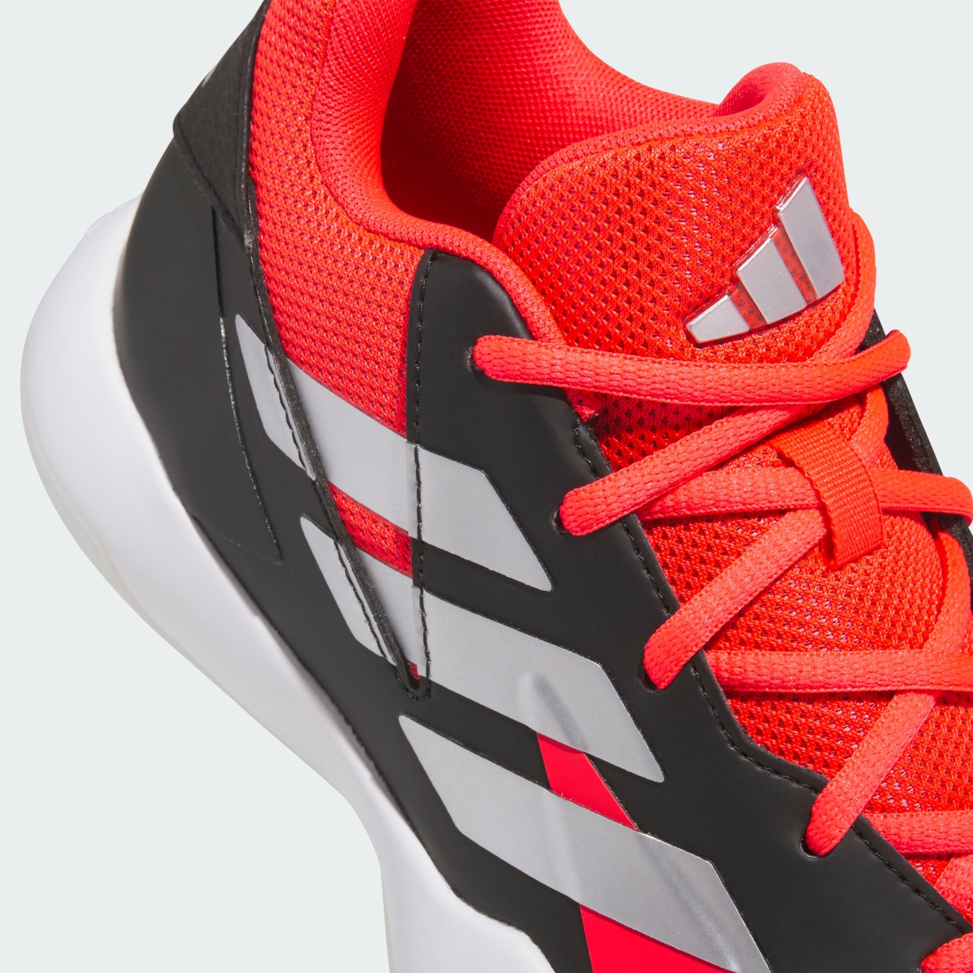 Adidas Kid's Cross Em Up Black/Red Basketball Shoes