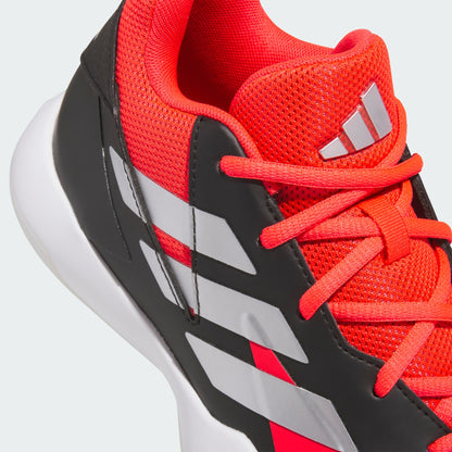 Adidas Kid's Cross Em Up Black/Red Basketball Shoes