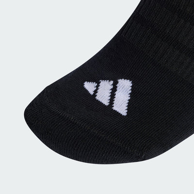 Adidas Unisex Cushioned Essentials Low-Cut 3 Pairs Black Socks