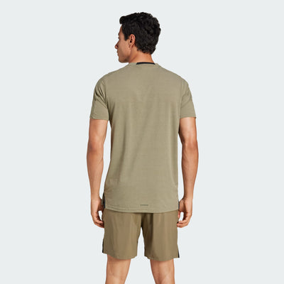 Adidas Men's Designed For Training Olive Tee