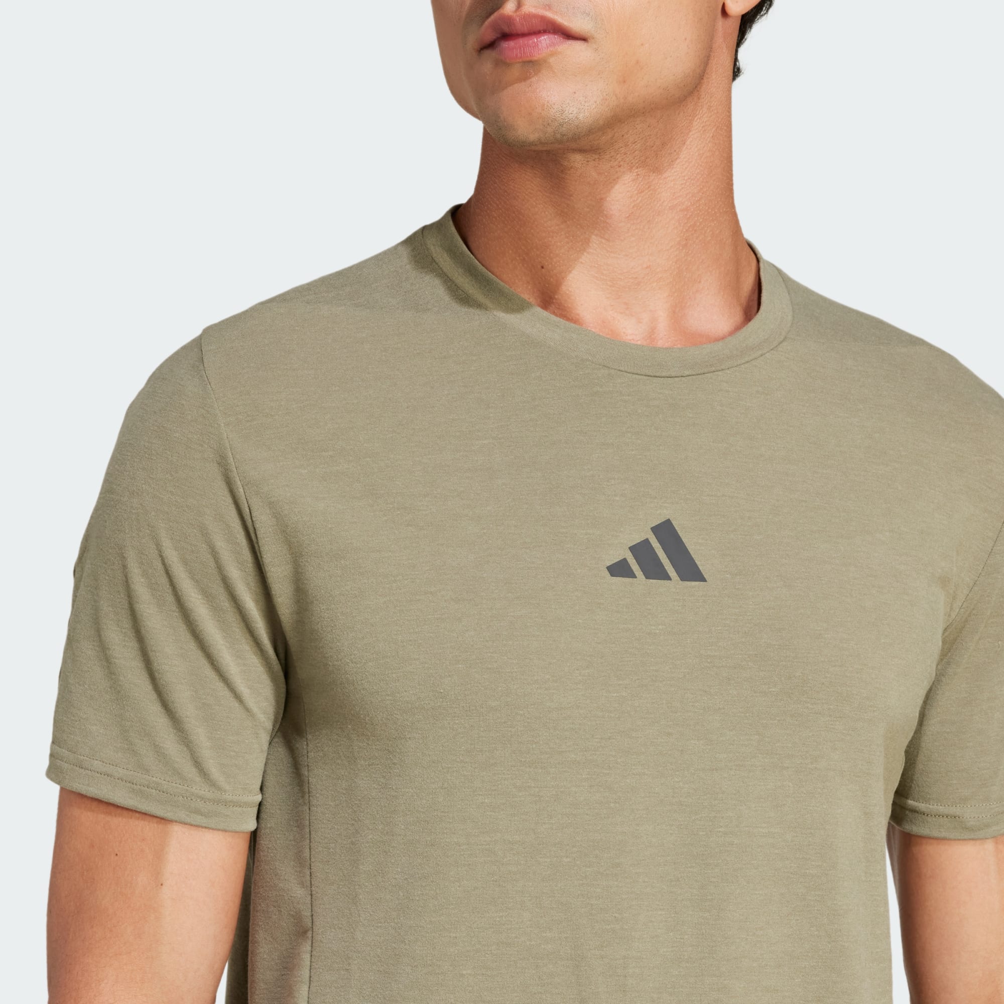 Adidas Men's Designed For Training Olive Tee
