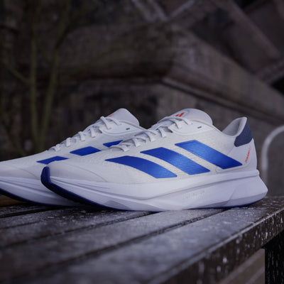 Adidas Men's Duramo 12 Sl White/Blue Running Shoes