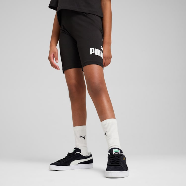 Puma Kid's Ess No.1 Logo Black Bike Short Leggings