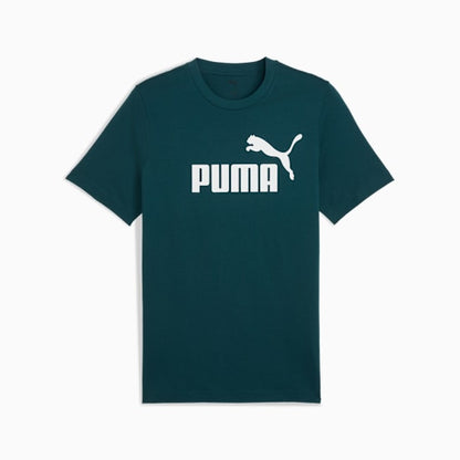 Puma Men's Essentials No.1 Logo Green Tee