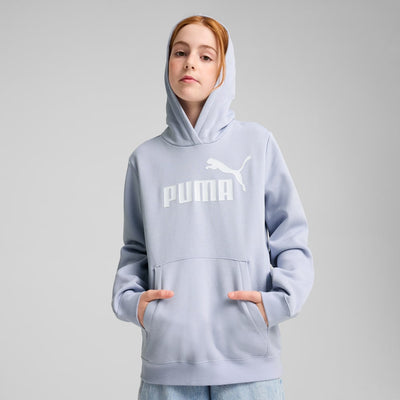 Puma Kid's Essentials 2 Colour Fleece Blue Hoodie