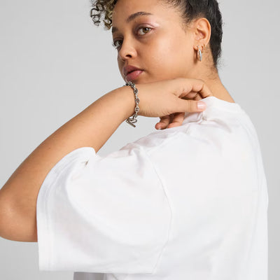 Puma Women's Essentials Relaxed White Tee