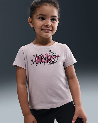 Nike Kid's Essentials Graphic Ringlet Pink Tee