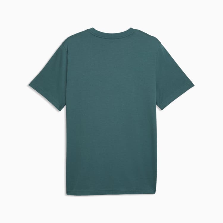 PUME MEN'S ESSENTIALS 2 COLOUR NO. 1 LOGO GREEN TEE
