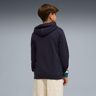 Puma Kid's Essentials Block Navy Hoodie