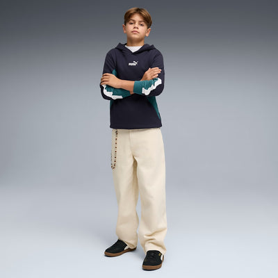 Puma Kid's Essentials Block Navy Hoodie