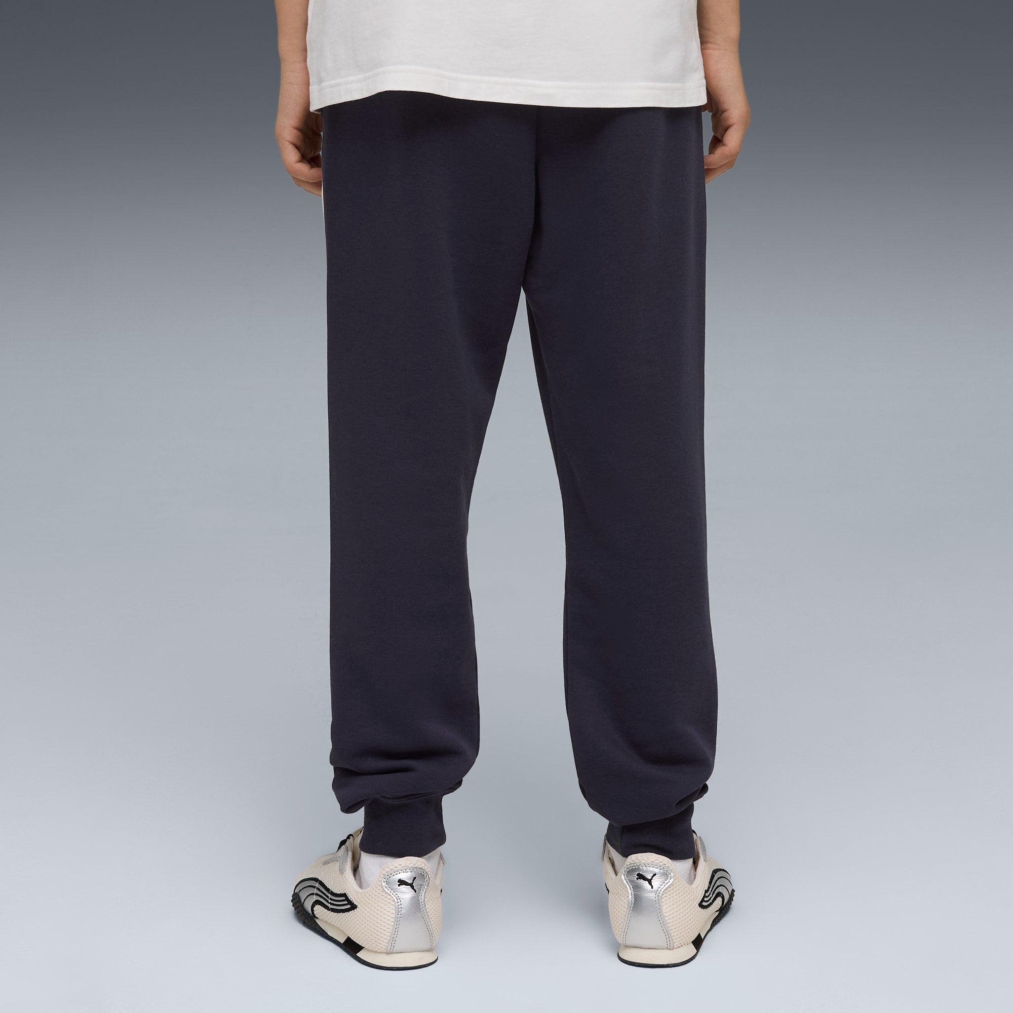 Puma Kid's Essentials Block Navy Trackpants
