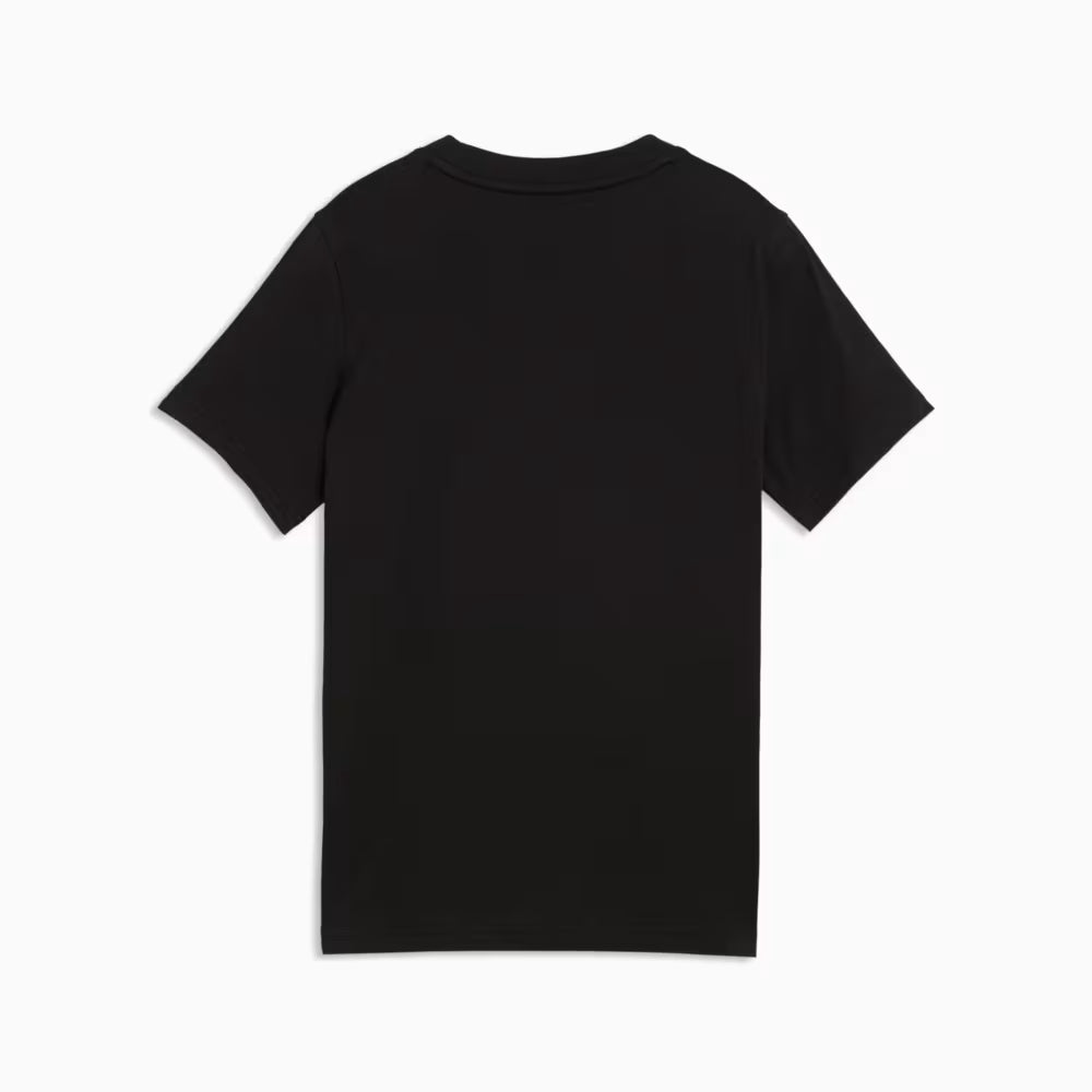 PUMA KID'S ESSENTIALS COLOUR NO. 1 LOGO BLACK/RED TEE