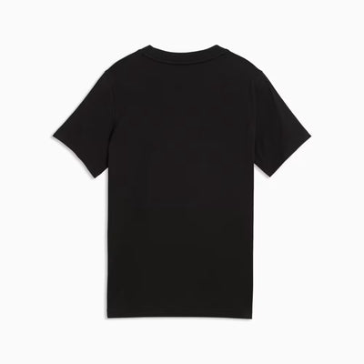 PUMA KID'S ESSENTIALS COLOUR NO. 1 LOGO BLACK/RED TEE