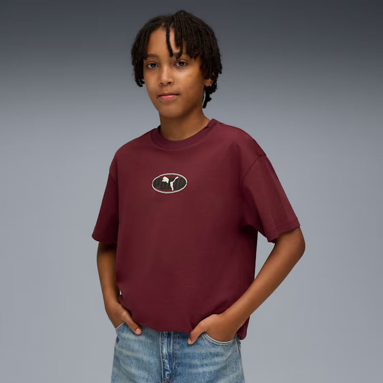 Puma Kid's Essentials Logo Lab Ruby Tee