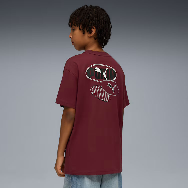 Puma Kid's Essentials Logo Lab Ruby Tee