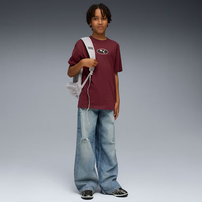 Puma Kid's Essentials Logo Lab Ruby Tee