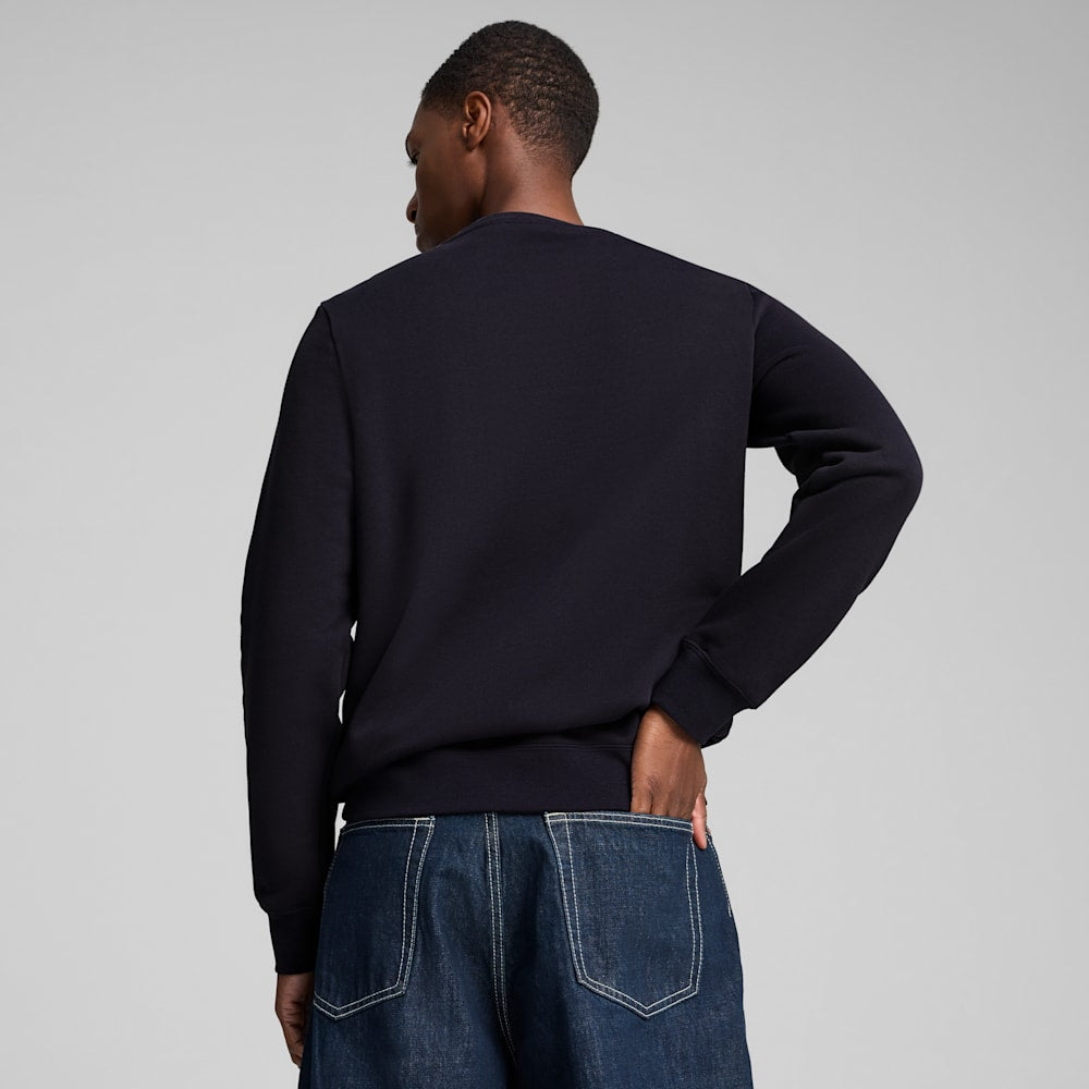 Puma Men's Essentials Fleece Crew Navy Sweatshirt