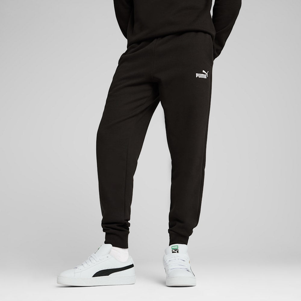 Puma Men's Essentials Logo Fleece Black Trackpants