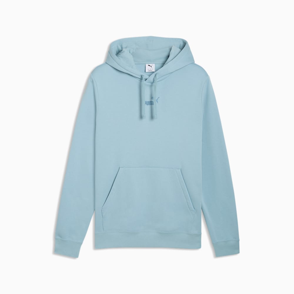 Puma Men's Essentials No. 1 Small Logo Fleece Seafoam Hoodie