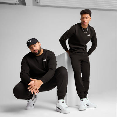 Puma Men's Essentials Logo Fleece Black Trackpants
