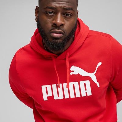 Puma Men's Essentials Logo Fleece Red Hoodie